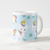 Muster von Einhörnern, Niedlichen Einhörnchen, Ihr Jumbo-Tasse (Vorderseite Rechts)