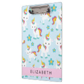 Muster von Einhörnern, Niedlichen Einhörnchen, Ihr Klemmbrett (Links)