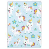 Muster von Einhörnern, Niedlichen Einhörnchen, Ihr Klemmbrett (Rückseite)