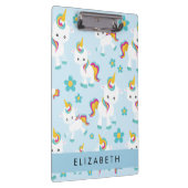 Muster von Einhörnern, Niedlichen Einhörnchen, Ihr Klemmbrett (Rechts)