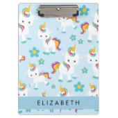 Muster von Einhörnern, Niedlichen Einhörnchen, Ihr Klemmbrett (Vorderseite)