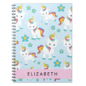 Muster von Einhörnern, Niedlichen Einhörnchen, Ihr Notizblock (Vorderseite)