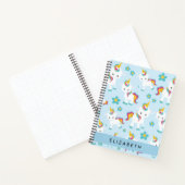 Muster von Einhörnern, Niedlichen Einhörnchen, Ihr Notizblock (Innenseite)