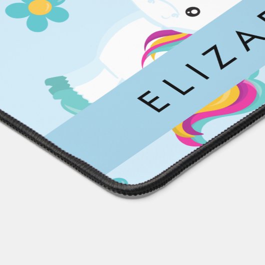 Muster von Einhörnern, Niedlichen Einhörnchen, Ihr Schreibtischunterlage (Ecke)