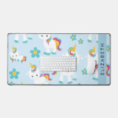 Muster von Einhörnern, Niedlichen Einhörnchen, Ihr Schreibtischunterlage (Tastatur & Maus)