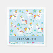 Muster von Einhörnern, Niedlichen Einhörnchen, Ihr Serviette (Vorderseite)