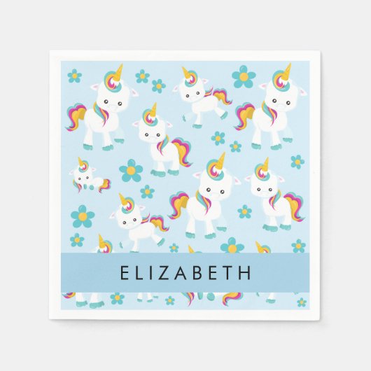 Muster von Einhörnern, Niedlichen Einhörnchen, Ihr Serviette (Vorderseite)