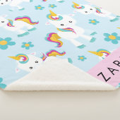 Muster von Einhörnern, Niedlichen Einhörnchen, Ihr Sherpadecke (3/4)