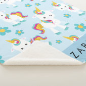 Muster von Einhörnern, Niedlichen Einhörnchen, Ihr Sherpadecke (3/4)