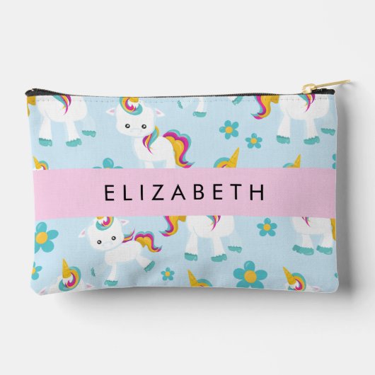 Muster von Einhörnern, Niedlichen Einhörnchen, Ihr Zubehörtasche (Rückseite)