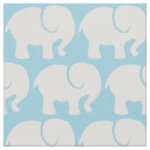 Muster von Elefanten, Elefantenmuster, Blau Stoff (Nahaufnahme)