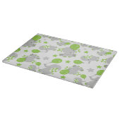 Muster von Elefanten, Niedliche Elefanten - grün g Schneidebrett (Ecke)