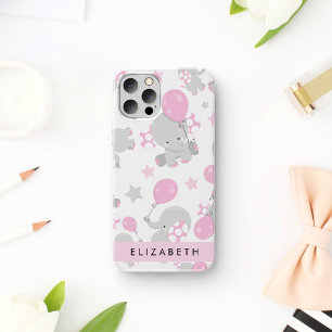 Muster von Elefanten, Niedliche Elefanten, Ihr Nam Case-Mate iPhone Hülle