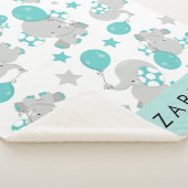 Muster von Elefanten, Niedliche Elefanten, Ihr Nam Sherpadecke (3/4)