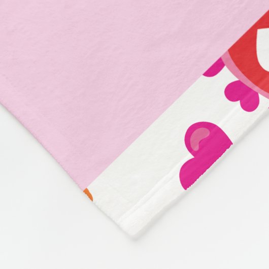 Muster von Eulen, Niedlichen Eulen, rosa Eulen, Ih Fleecedecke (Ecke)