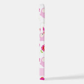 Muster von Eulen, Niedlichen Eulen, rosa Eulen, Ih iPhone Hülle (Rechte Seite)