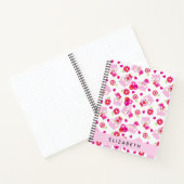 Muster von Eulen, Niedlichen Eulen, rosa Eulen, Ih Notizblock (Innenseite)