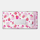 Muster von Eulen, Niedlichen Eulen, rosa Eulen, Ih Schreibtischunterlage (Tastatur & Maus)