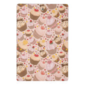 Muster von feierlichen Cupcakes Mini Klemmbrett (Rückseite)