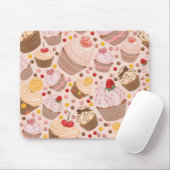 Muster von feierlichen Cupcakes Mousepad (Mit Mouse)
