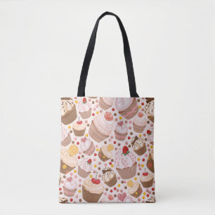 Muster von feierlichen Cupcakes Tasche