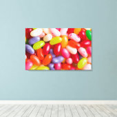 Muster von Geleebohnen Leinwanddruck (Insitu (Holzboden))