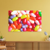 Muster von Geleebohnen Leinwanddruck (Insitu (Wohnzimmer))