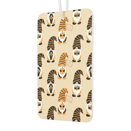 Muster von Gnomen, Halloween-Gnomen-Trick oder -Be Autolufterfrischer (Links)