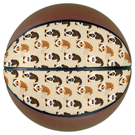 Muster von Gnomen, Halloween-Gnomen-Trick oder -Be Basketball (Vorderseite)