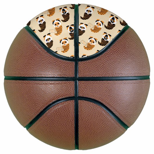 Muster von Gnomen, Halloween-Gnomen-Trick oder -Be Basketball (Rechts)