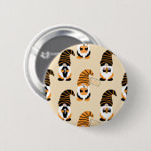 Muster von Gnomen, Halloween-Gnomen-Trick oder -Be Button (Vorne & Hinten)