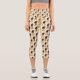 Muster von Gnomen, Halloween-Gnomen-Trick oder -Be Capri Leggings
