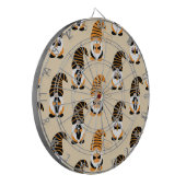 Muster von Gnomen, Halloween-Gnomen-Trick oder -Be Dartscheibe (Vorderseite Links)