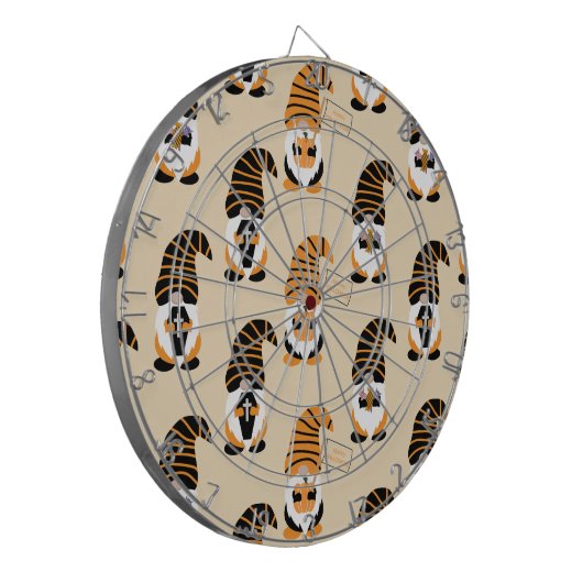 Muster von Gnomen, Halloween-Gnomen-Trick oder -Be Dartscheibe (Vorderseite Links)