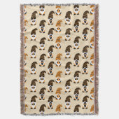 Muster von Gnomen, Halloween-Gnomen-Trick oder -Be Decke (Vorderseite Vertikal)