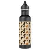 Muster von Gnomen, Halloween-Gnomen-Trick oder -Be Edelstahlflasche (Rechts)