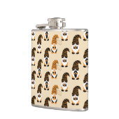 Muster von Gnomen, Halloween-Gnomen-Trick oder -Be Flachmann (Links)