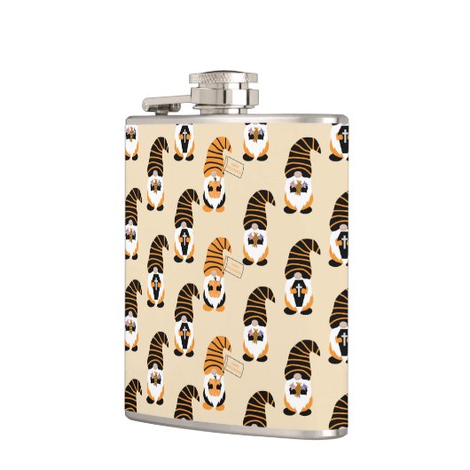 Muster von Gnomen, Halloween-Gnomen-Trick oder -Be Flachmann (Links)