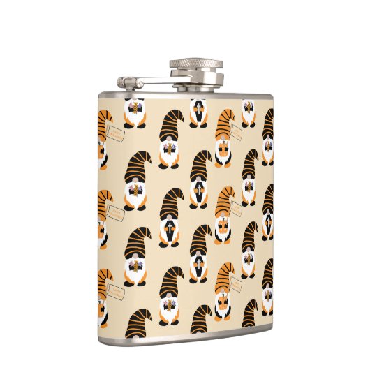 Muster von Gnomen, Halloween-Gnomen-Trick oder -Be Flachmann (Rechts)