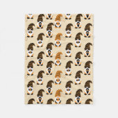 Muster von Gnomen, Halloween-Gnomen-Trick oder -Be Fleecedecke (Vorderseite)