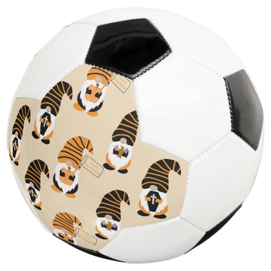 Muster von Gnomen, Halloween-Gnomen-Trick oder -Be Fußball (Dreiviertel)