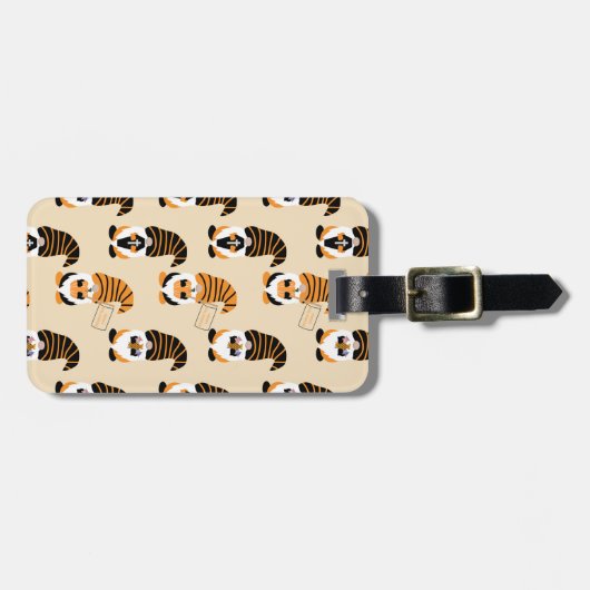 Muster von Gnomen, Halloween-Gnomen-Trick oder -Be Gepäckanhänger (Vorderseite horizontal)