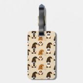 Muster von Gnomen, Halloween-Gnomen-Trick oder -Be Gepäckanhänger (Rückseite vertikal)