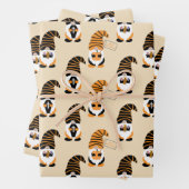 Muster von Gnomen, Halloween-Gnomen-Trick oder -Be Geschenkpapier Set (Beispiel)