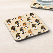 Muster von Gnomen, Halloween-Gnomen-Trick oder -Be Getränkeuntersetzer (Linke Seite)