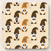 Muster von Gnomen, Halloween-Gnomen-Trick oder -Be Getränkeuntersetzer (Vorderseite)