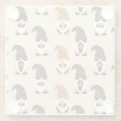 Muster von Gnomen, Halloween-Gnomen-Trick oder -Be Glasuntersetzer (Rückseite)