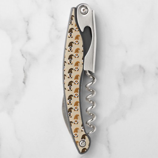 Muster von Gnomen, Halloween-Gnomen-Trick oder -Be Kellnermesser (Rückseite)