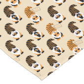 Muster von Gnomen, Halloween-Gnomen-Trick oder -Be Kurzer Tischläufer (Ecke)