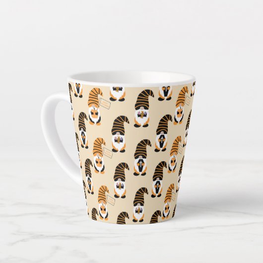 Muster von Gnomen, Halloween-Gnomen-Trick oder -Be Milchtasse (Linke Ecke)